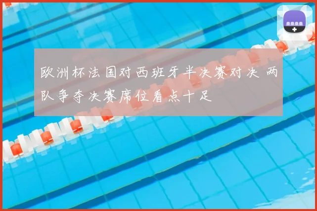 欧洲杯法国对西班牙半决赛对决 两队争夺决赛席位看点十足